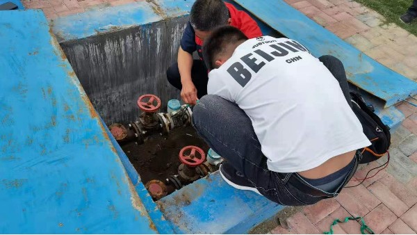 火搏体育污水流量计使用现场